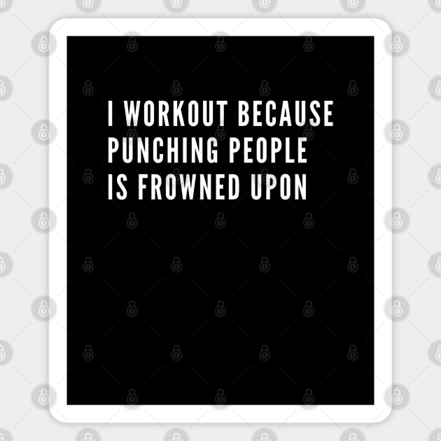 funny gym humor Magnet by Patterns-Hub